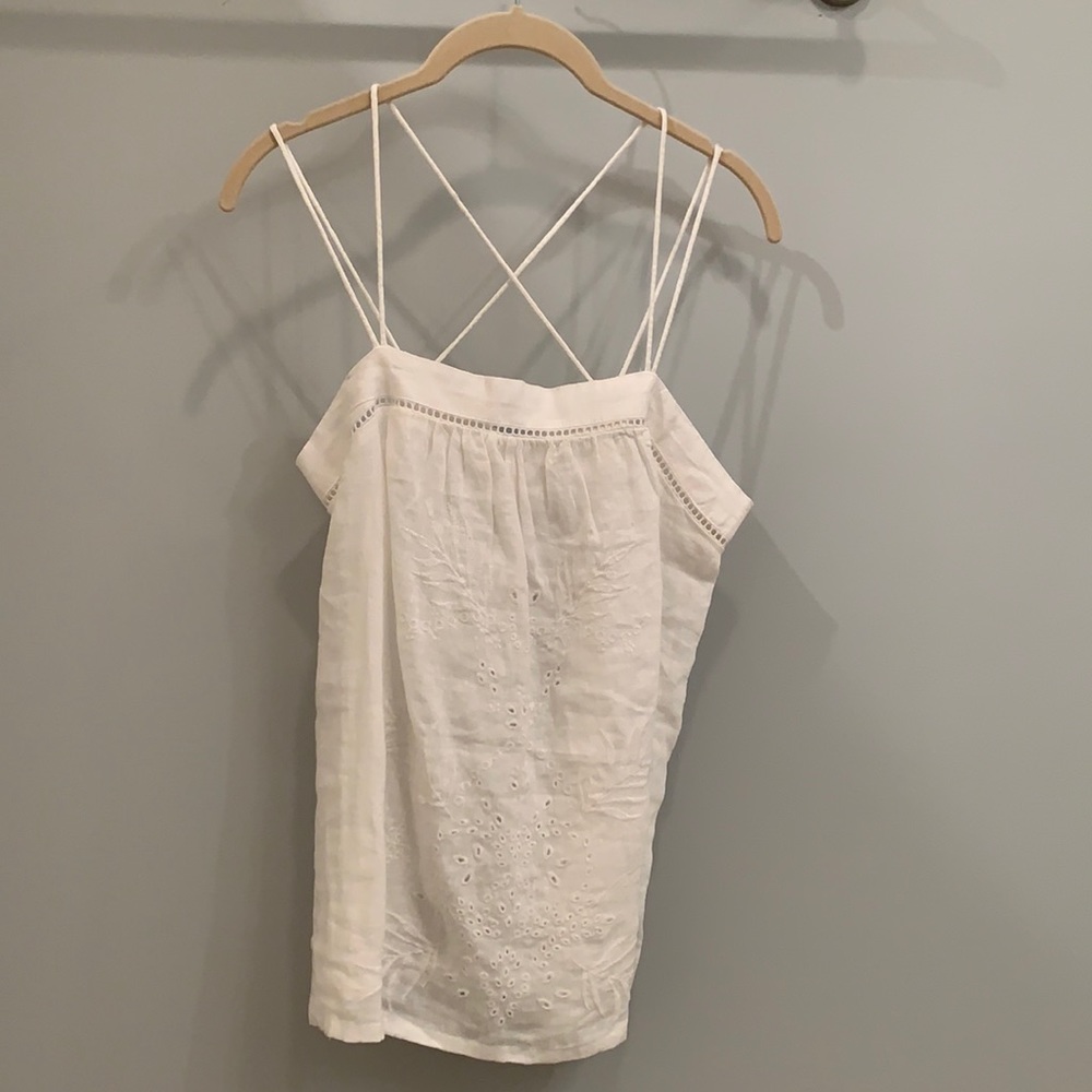 White linen tank top!